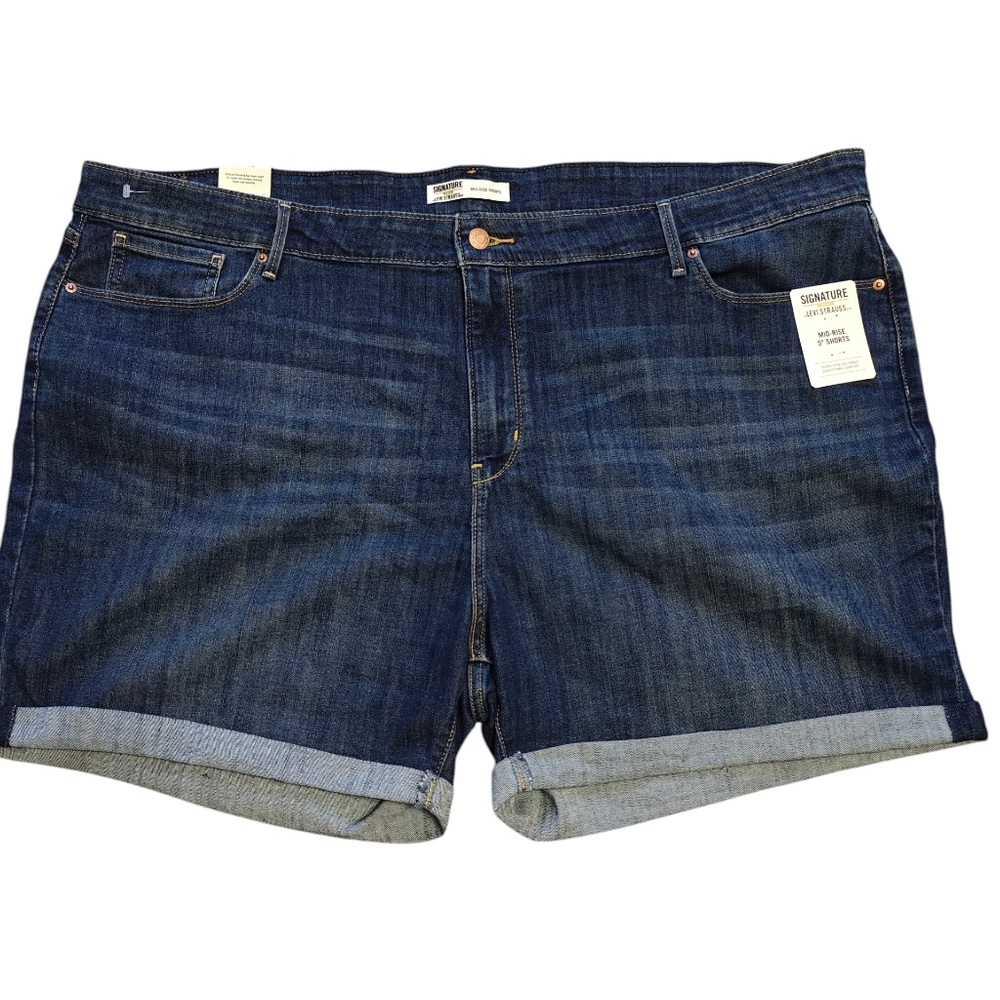 Signature Gold Levi's Strauss Women's Mid Rise 5" Shorts Size 26/W38
